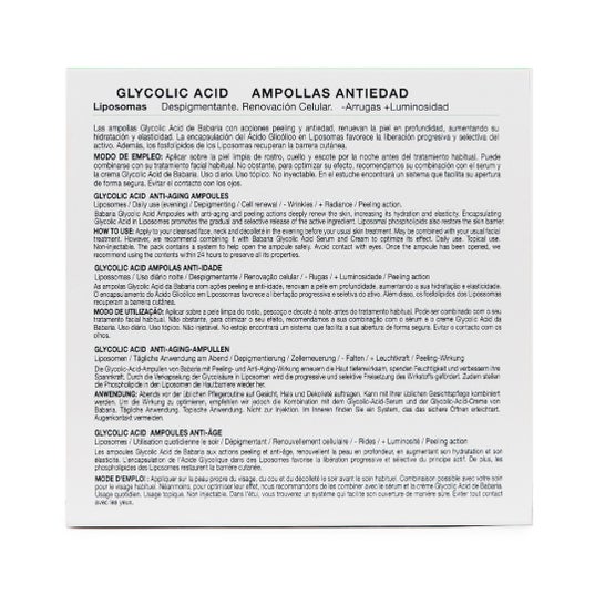 Babaria Glycolic Acid 5 Ampollas