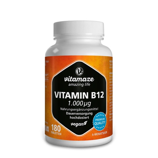 Vitamaze Vitamina B12 1000µg Vegano 180comp