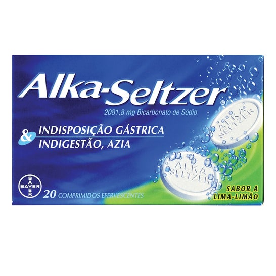 Bayer Alka Seltzer 2081-8mg Ingestão e Azia Limão 20comp