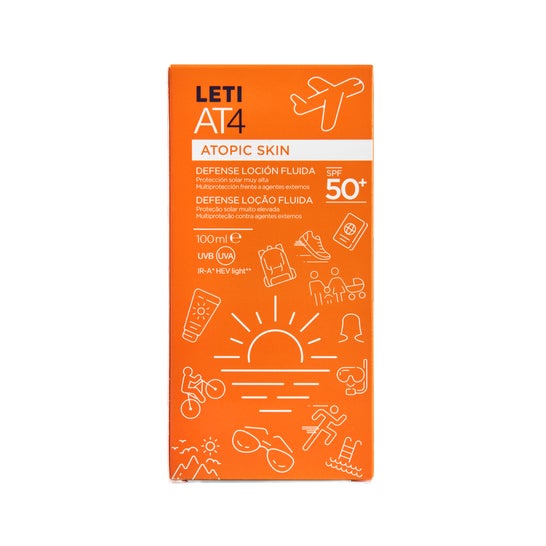 LetiAT4 Atopic Skin Loção Fluida Spf50+ 100ml