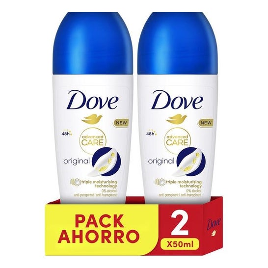 Dove Advance Care Original Women Desodorante Roll-On 2x50ml