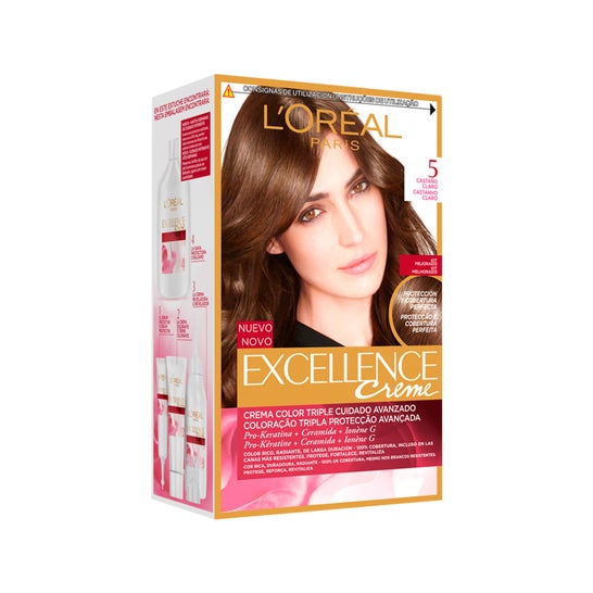 L'Oreal Set Excellence Creme Hair Colour 5-Light Brown