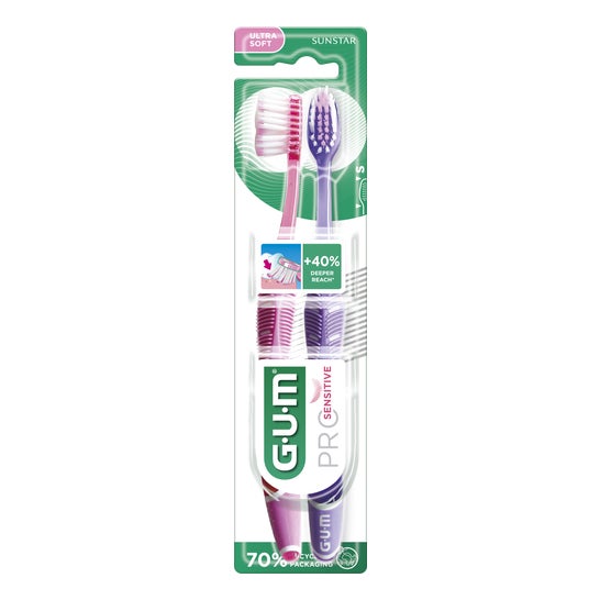 Gum Cepillo Dental Pro Sensitive 510 Ultra Soft 2uds