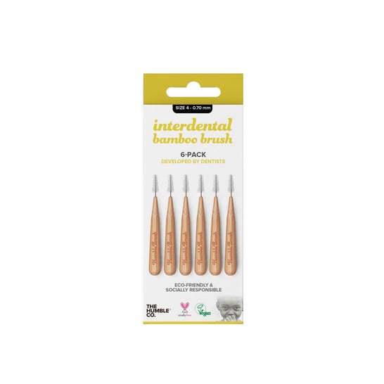 A Escova Interdental Humble Co 0.7mm Bamboo 6uts