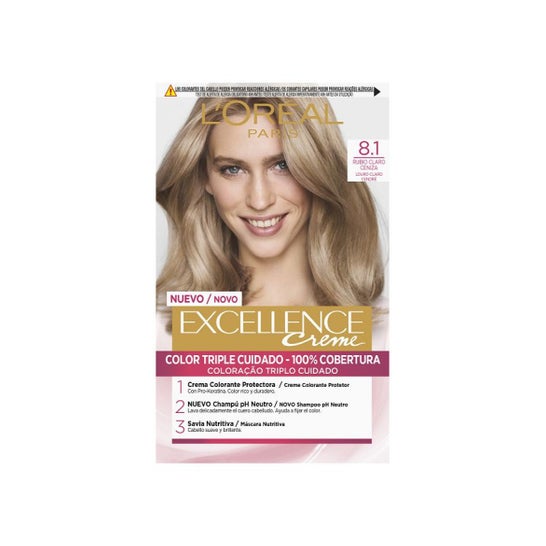 L'Oreal Set Excellence Creme Tint 81 Light Ash Blonde