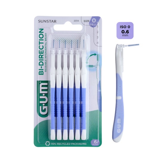 Gum Escova Interdental 2014 Bi-Direcional 6mm 6 peças