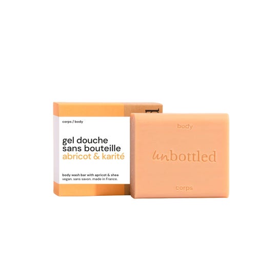 Unbottled Gel de Banho Sem Frasco Damasco & Karité 110g
