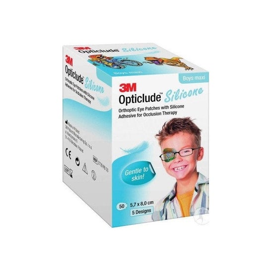 3M Opticlude Silicone Boy Patches Maxi 50uts