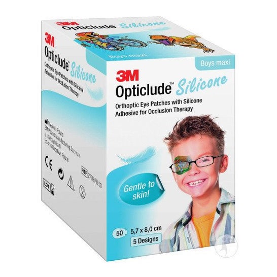3M Opticlude Silicone Boy Patches Maxi 50uts