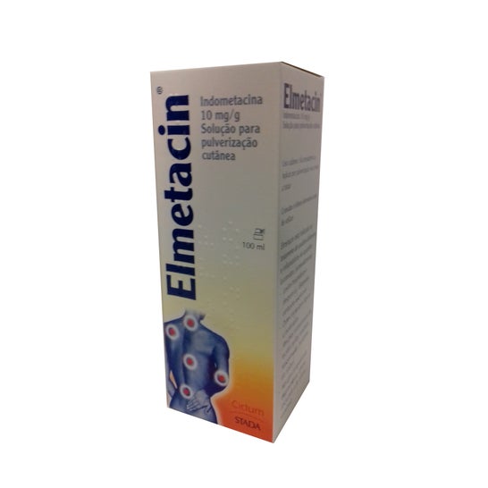 Elmetacin Indometacina 10mg/g Solução 100ml