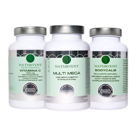 Naturvent Pack Vitalidade Multimega + Vitamina C + Bodycalm