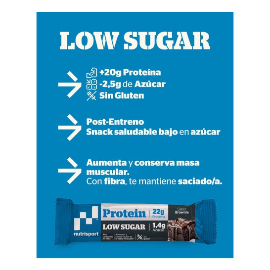 Nutrisport Brownie Bars Brownie de 16 unid