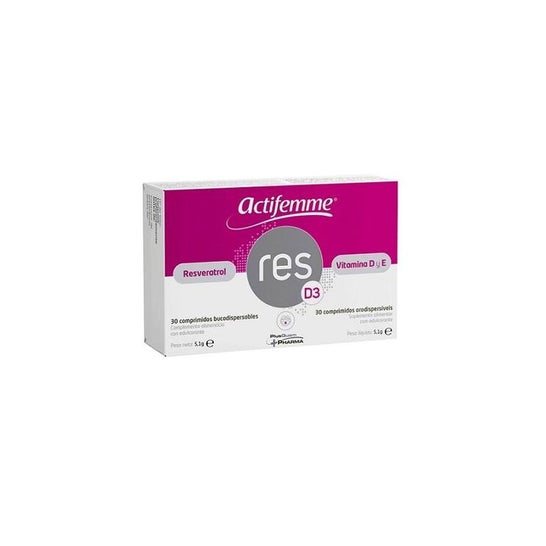 Actifemme Resveratrol RESD3 Vitamina D 30caps