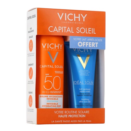 Vichy Capital Soleil Pack Bruma Spf50 + Idéal Soleil Leite