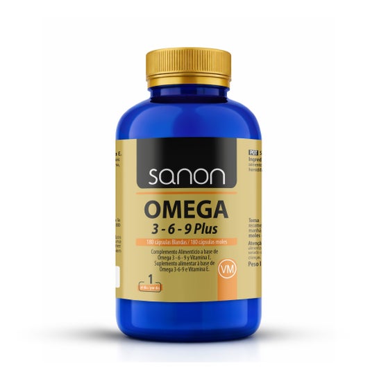 Sanon Omega 3 6 9 plus 180 cápsulas