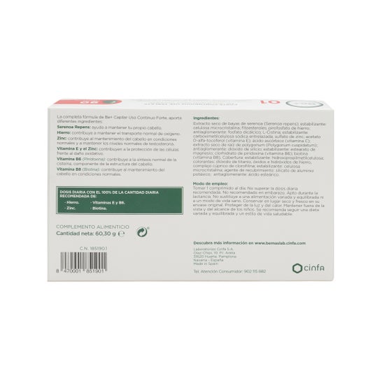 Be+ Anticaida Capilar Uso Continuo Forte 90comp