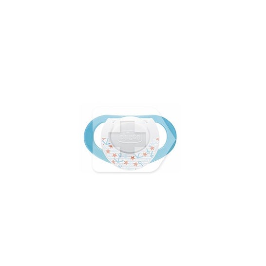 Chicco ™ chupeta anatômica anatômica de borracha 4M + azul 1u