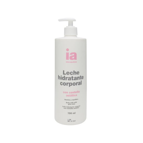 Interapothek leite corporal hidratante centelha asiática 750ml