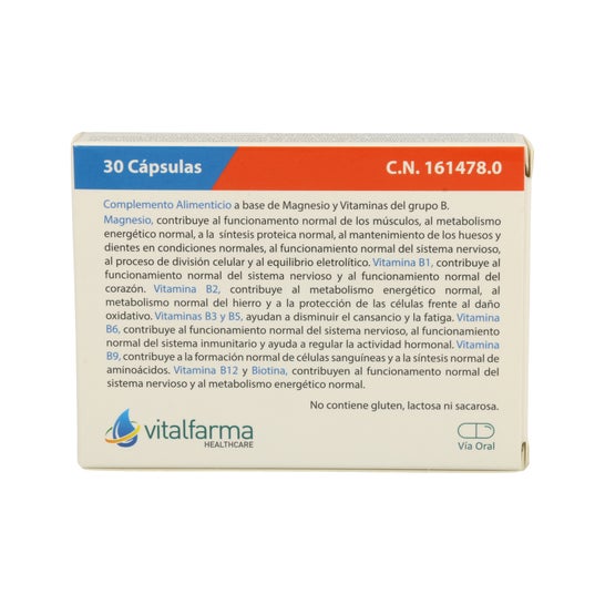Vitalfarma Magnésio B Complexo 30caps