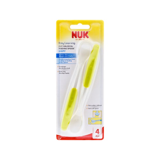 Nuk colher de silicone easy learning 2uds