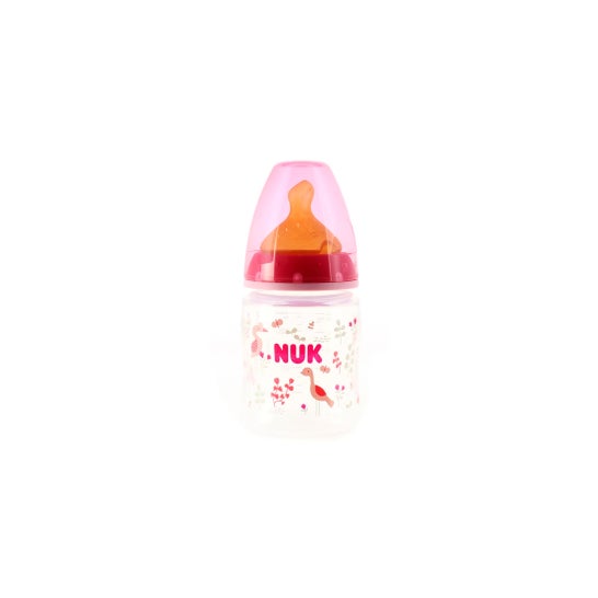 Nuk mamadeira viagem primeira escolha látex boca boca larga tamanho 1 buraco m 150ml