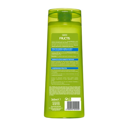 Champô Garnier Fructis Strength &amp; Shine 2 em 1 360ml