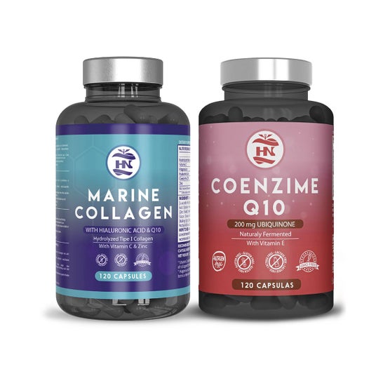 HN Pack Colagénio Marinho 120 caps + Coenzima Q10 120 caps