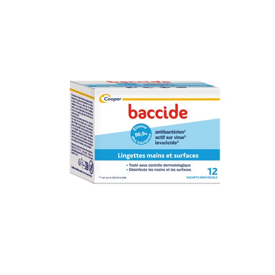 Baccidian Individual Desinfecção de Toalhetes Caixa de 12 sacos