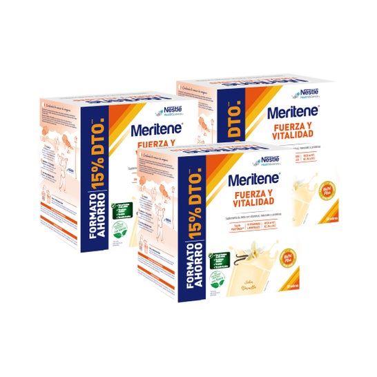 Meritene Força e Vitalidade Baunilha 3x30 Sachês
