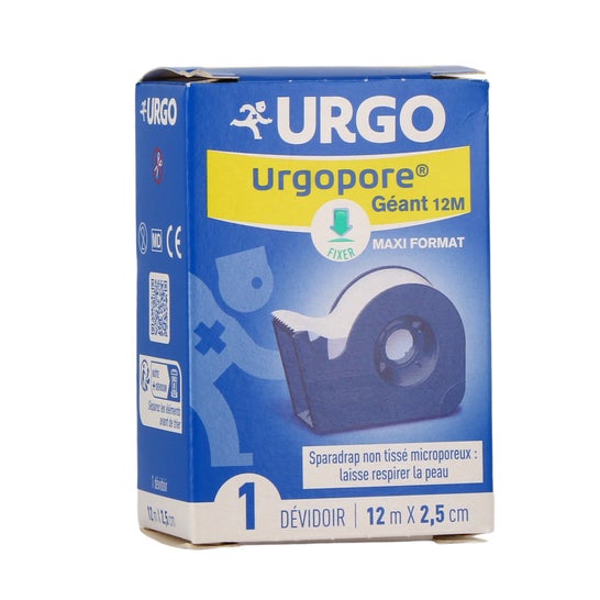 Urgo Urgopore Géant Penso Rápido / Adesivo 2.5 cm x 12 m