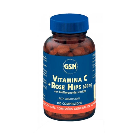 GSN Vitamina C + rose Hips 100comp