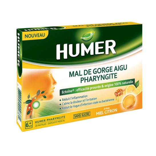 Humer Pharyngite Miel Limón 20comp
