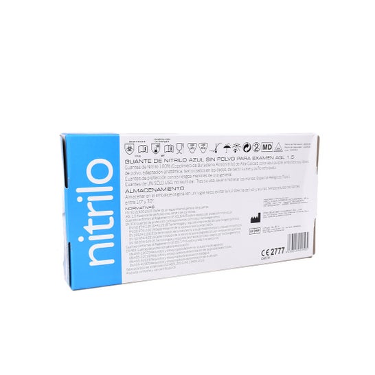 Luvas de nitrilo sem pó T G SOFT(632-093)