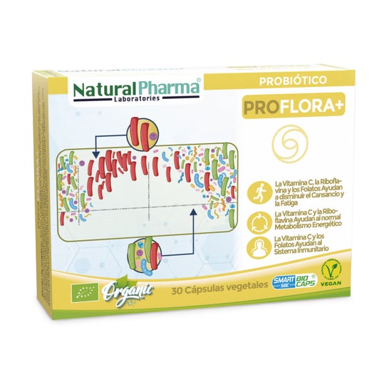 NaturalPharma Probiótico ProFlora+ Post Antibióticos Bio 30caps