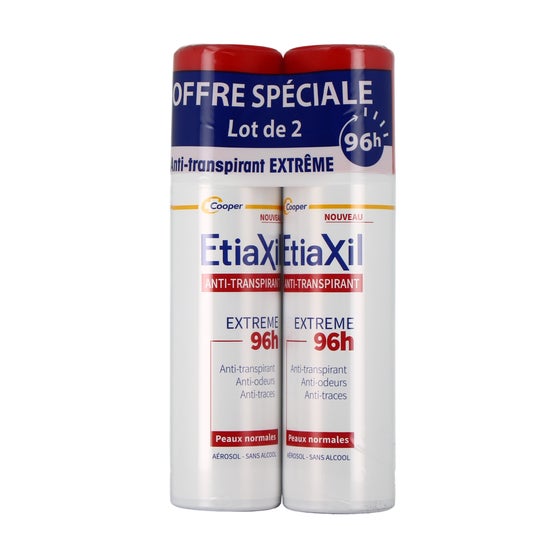 Etiaxil Antitranspirante Spray Extremo 96 h 2x150 ml
