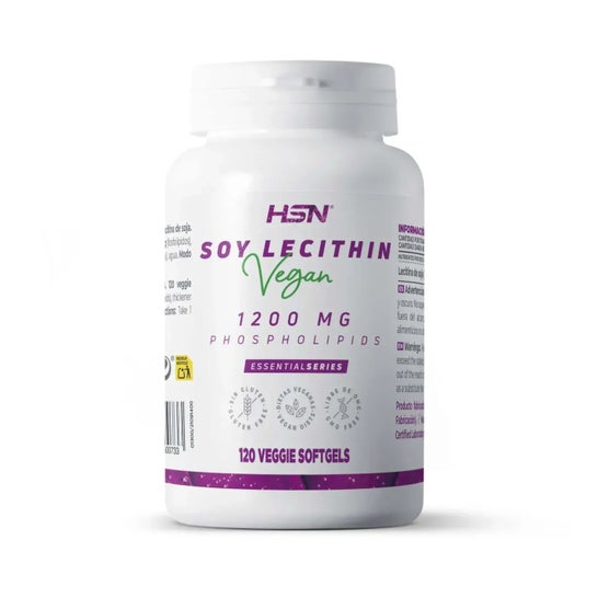 HSN Lecitina de Soja 1200mg 120 perlas vegetales