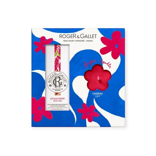 Roger & Gallet Coffret Gengibre Vermelho Água Perfumada + Vela
