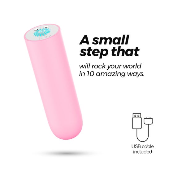 Crushious Quackers Bala Vibratória Recarregáv Usb Rosa 1 Unidade