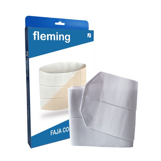 Fleming Faja Elasica Velcro Blanco Talla Unica 2uds