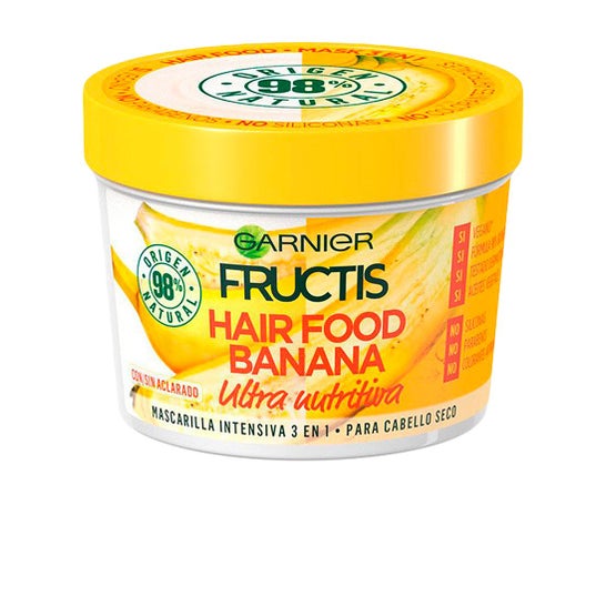 Garnier Fructis Máscara Ultra Nutritiva para Banana Capilar 390ml