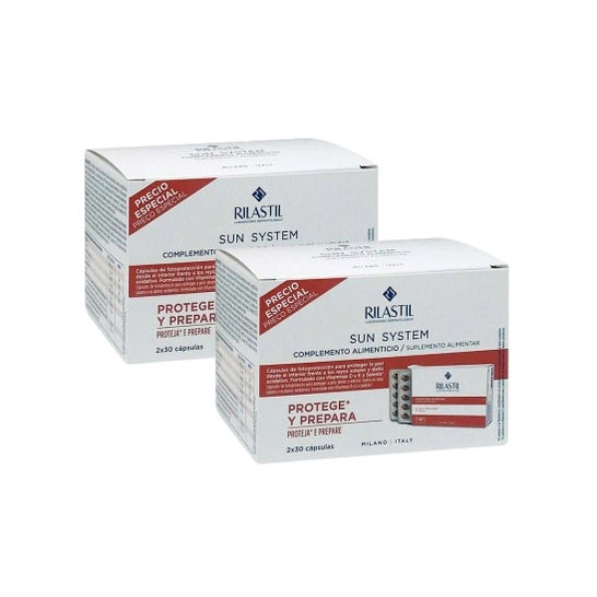 Rilastil Sun System Proteção Solar Oral 4x30 cápsulas