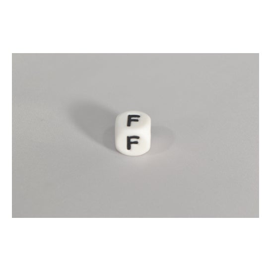 Conta de Silicone Irreversível para Chip Clip Letter F 1 unidade