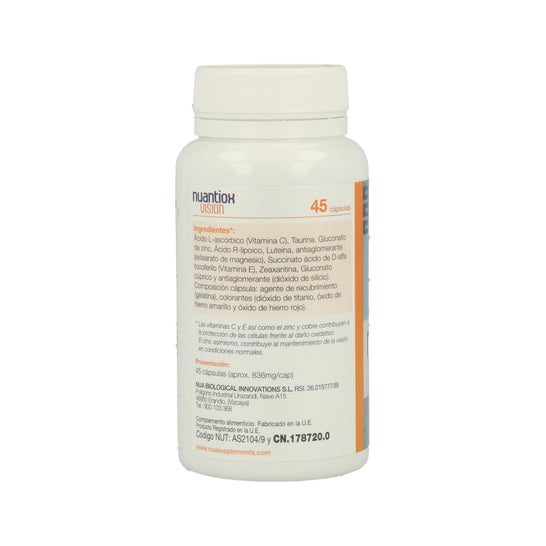 Nua Biological Innovations Nuantiox Vision 45caps
