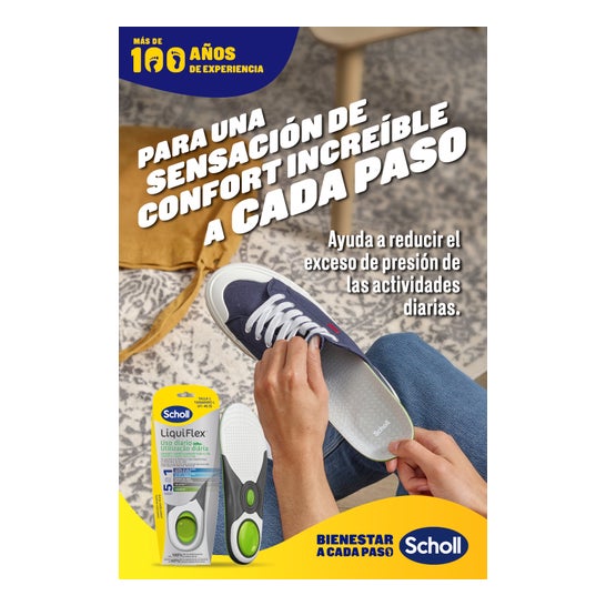 Scholl LiquiFlex Plantillas Soporte Diario Talla 2 1 Par