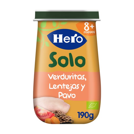 Herói Bebê Solo Vegetais + Lentej.yPavo 190g