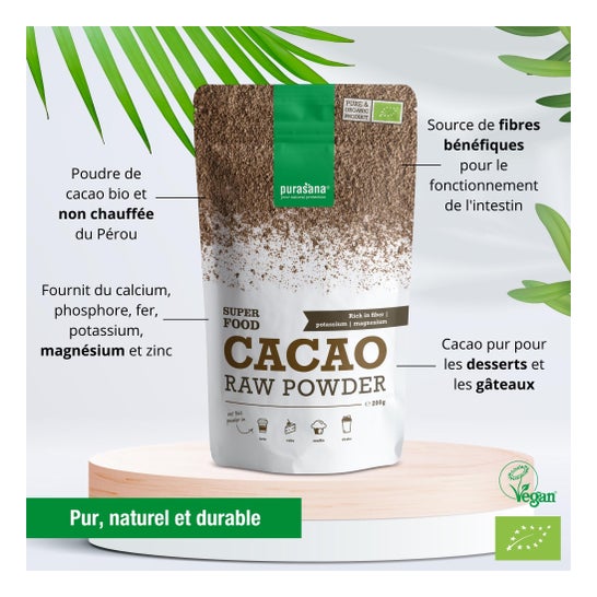 Purasana Cacao Puro en Polvo 200g