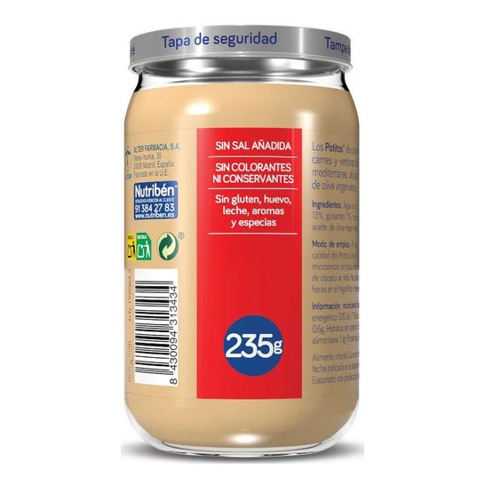 Nutribén™ Potito™ cozido de borrego 250g Nutribén™ Potito™ cozido de borrego 250g