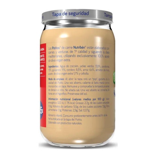 Nutribén™ Potito™ cozido de borrego 250g Nutribén™ Potito™ cozido de borrego 250g