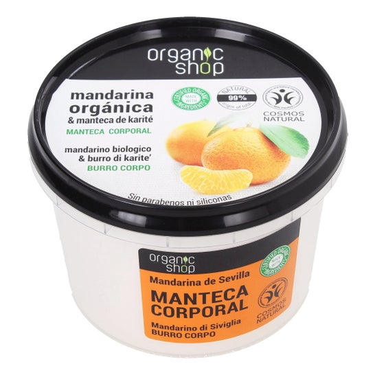 Loja Orgânica Manteiga Corporal de Mandarim de Sevilha 250ml