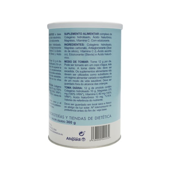 Integralia Collagen Soluble Plus sabor neutro de magnésio hialurônico 360g